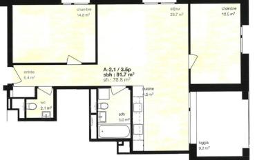 Wohnung 3.5 Zimmer - image - 2