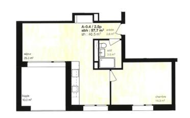 Apartment 2.5 rooms - image - 1