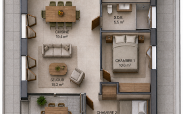 Attic flat 3.5 rooms - image - 6