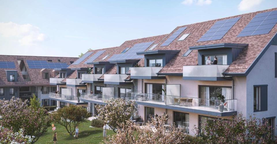 Nouvelle promotion "Harmonia" à Romanel-sur-Lausanne - Appartements de 3.5 pièces dans les combles en duplex neufs à vendre dès CHF 1'080'000.-