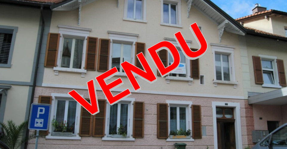 Tramelan, immeuble locatif de 4 appartements avec jardin