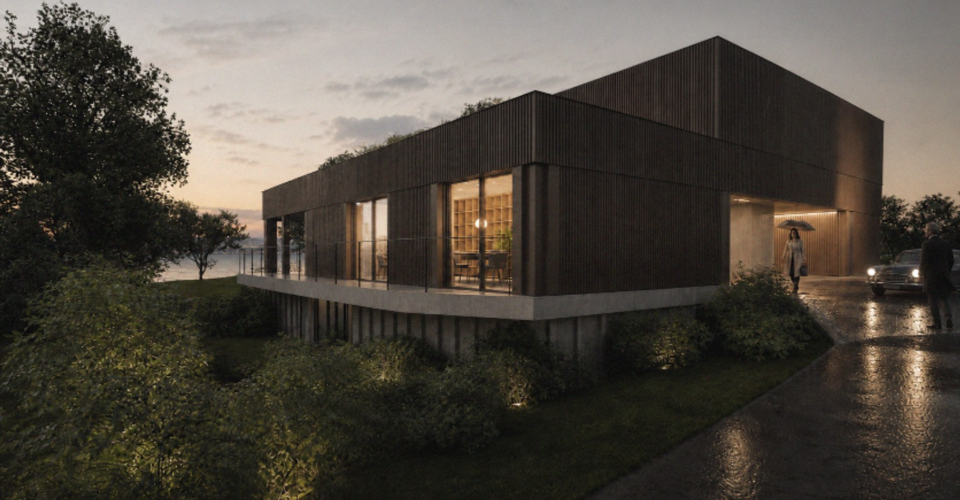 Élégante villa moderne avec vue panoramique dans un quartier prisé - N