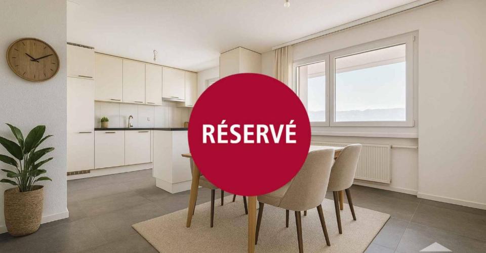 Appartement 4.5 pièces rénovéavec vue dégagée
