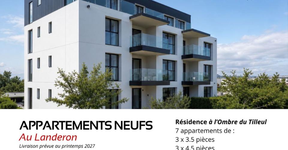 Appartement sur plans 4,5 pièces au Landeron