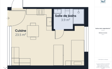 Wohnung ein Zimmer - image - 6