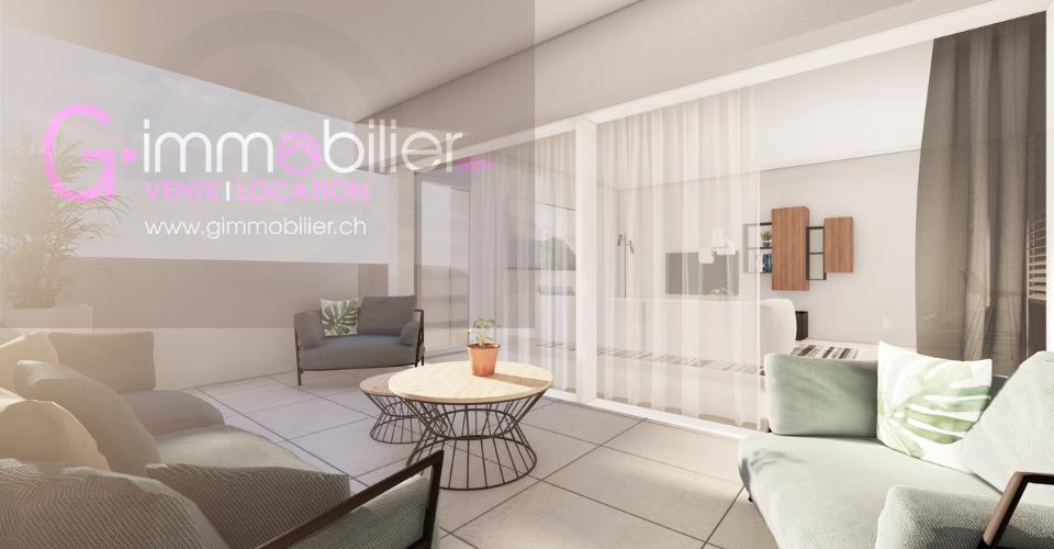 Nouvelle construction à Monthey -Appartements contemporains au coeur du quartier sous gare