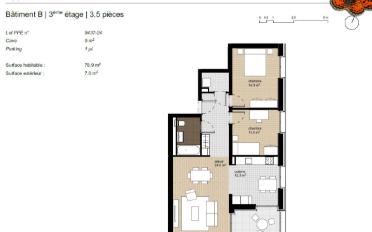 Apartment 3.5 rooms - image - 13