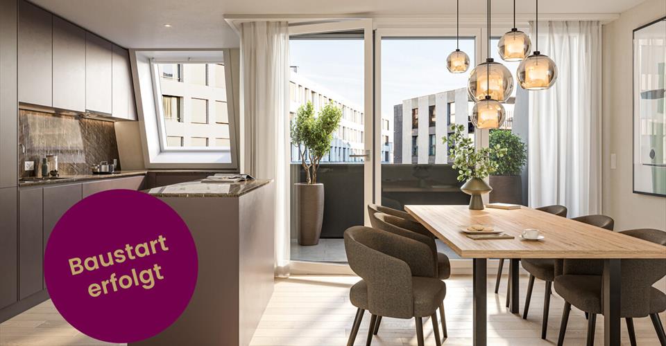 Nouveau projet de construction Eichstrasse Zurich appartement duplex mansardé avec terrasse