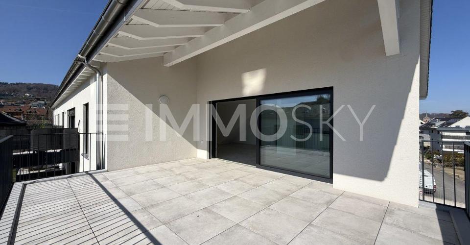 3.5 pièces neuf avec combles d'env. 69 m² et grand balcon (Lot B5-8.1)