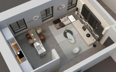 Dernier étage 1 pièce - image - 2