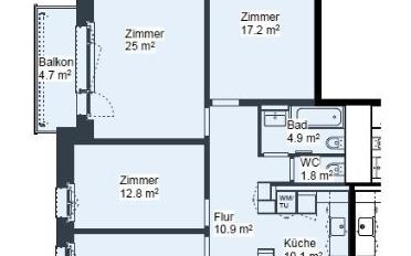 Wohnung 4 Zimmer - image - 7