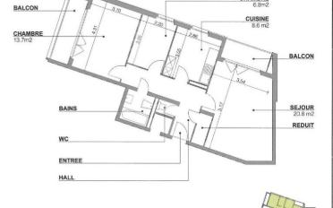 Apartment 3.5 rooms - image - 2