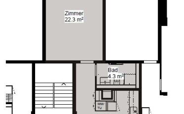 Wohnung ein Zimmer - image - 6