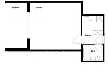 Wohnung ein Zimmer - image - 2