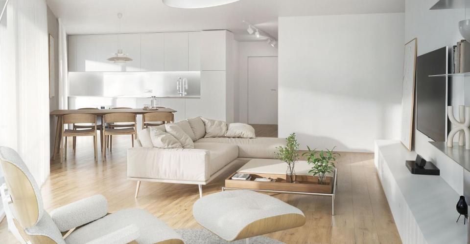 Magnifique et spacieux appartement de 3,5 pièces, situé dans un environnement calme et bucolique