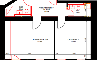Appartement 2.5 pièces - image - 9
