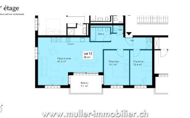 Appartement 3.5 pièces - image - 5