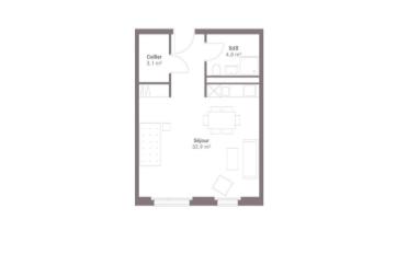Wohnung 1.5 Zimmer - image - 2
