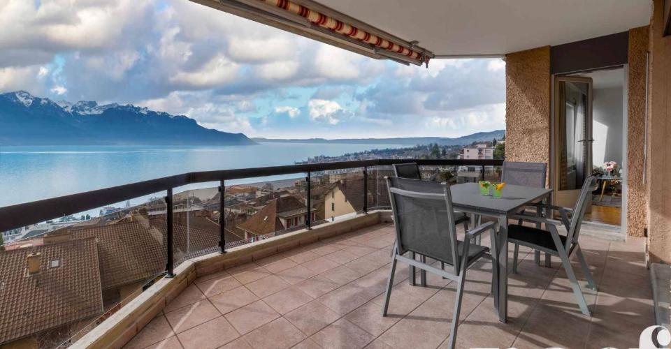 Bel appartement de 4.5 pièces avec une vue imprenable sur le lac à vendre à Montreux