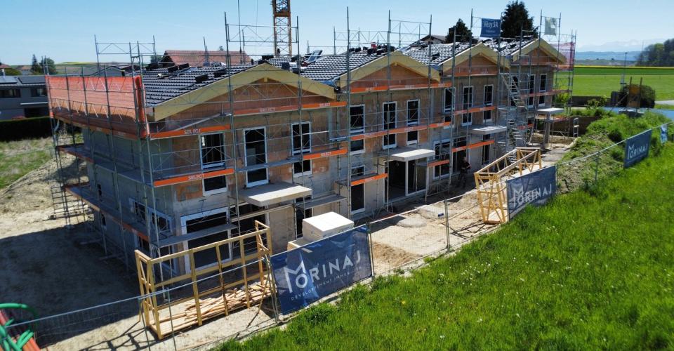 Gletterens à vendre  Villa contigüe de 5,5 pces LIVRAISON AUTOMNE 2026