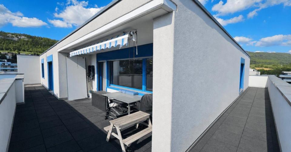 À vendre à Delémont superbe attique de 6 pièces avec 1 grande terrasse
