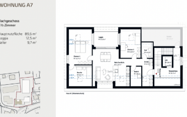 Roof flat 3.5 rooms - image - 2