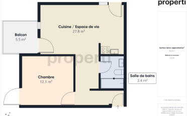 Wohnung 2.5 Zimmer - image - 8