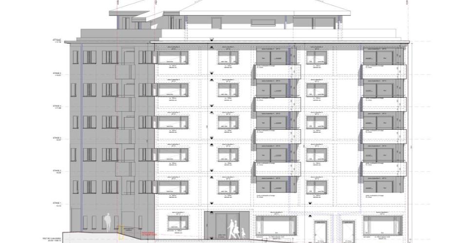 Appartement traversant 4.5 pièces 2ème étage au centre de la ville de Sion à proximité de la gare