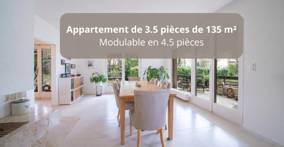 Appartement de 3.5 pièces de 135 m2 avec jardin
