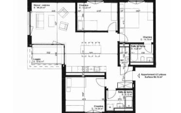 Apartment 4.5 rooms - image - 4