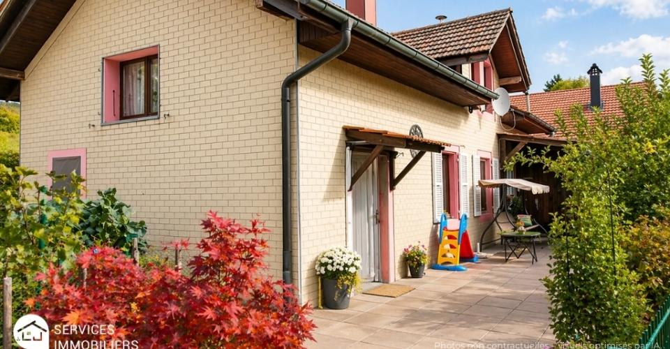 Maison familiale avec terrasse, garage, dépendances,  rare !