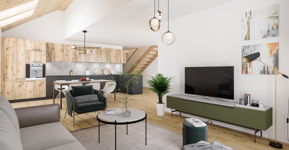 Appartements en PPE dans une ferme en cours de réhabilitation