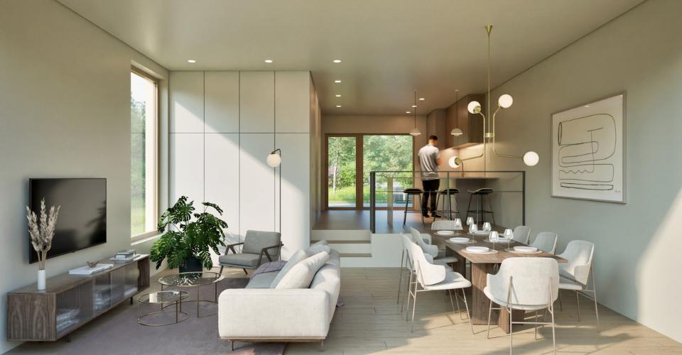 Projet résidentiel de six villas à Versoix