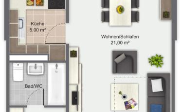 Apartment 1 room - image - 5