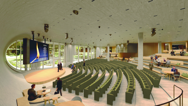 L’auditorium permettra d’accueillir jusqu’à 800 personnes. L’auditorium permettra d’accueillir jusqu’à 800 personnes.