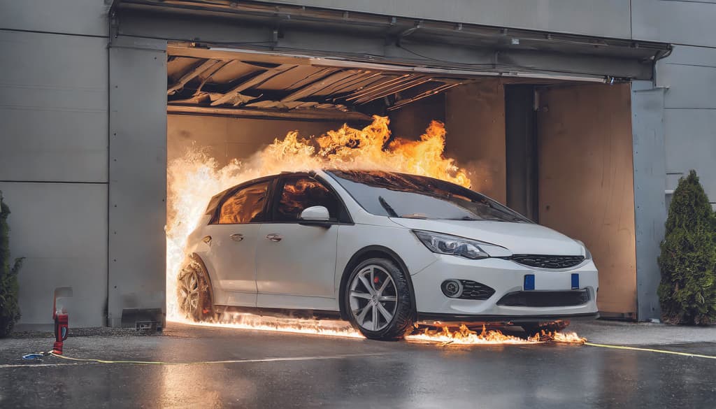 La décharge complète d’une batterie de voiture électrique peut provoquer un incendie.