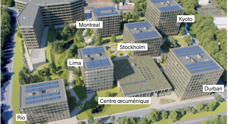 Vue aérienne du site tel qu'il sera en 2029 Vue aérienne du site tel qu'il sera en 2029