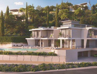 Premier projet résidentiel de Lamborghini en Europe, le complexe immobilier Tierra viva comprendra 53 villas de deux étages situées à flanc de colline dans la ville espagnole de Behanavis, près de Marbella, en Espagne