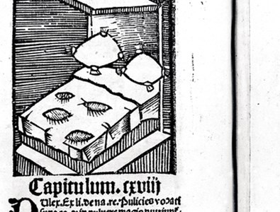 Une des premières illustrations de punaises de lit dans l'édition de 1485 du Hortus sanitatis