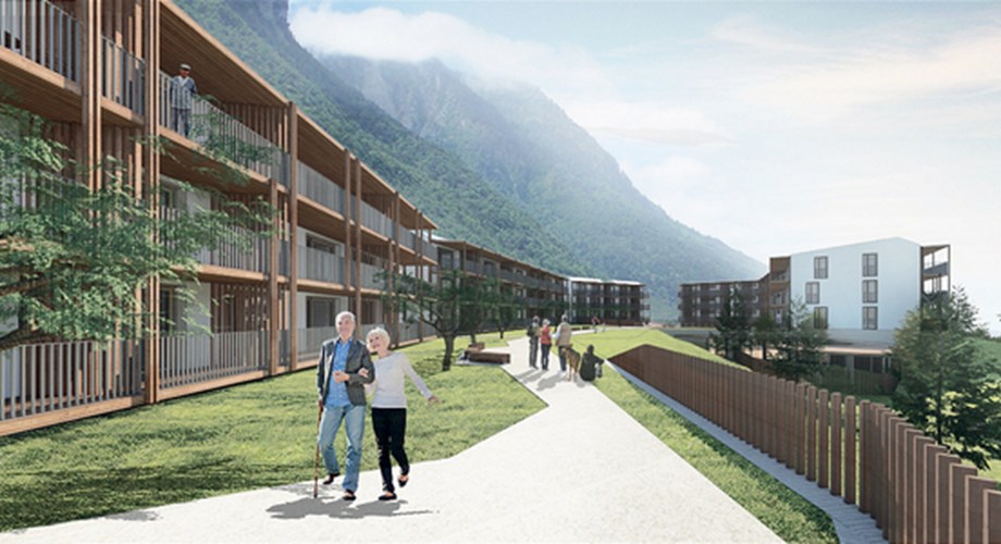 Le projet Neavita - La Châtaigneraie à Saint-Gingolph prévoit quatre immeubles de 60 logements