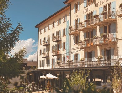 La façade de l'Hôtel Bella Tola