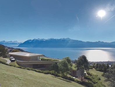 Face aux Alpes et au Léman, la Résidence Altolago s’inscrit harmonieusement dans les coteaux de Lutry, offrant un panorama à couper le souffle.