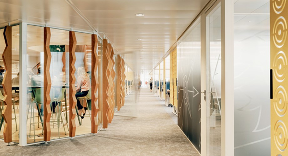 Seuls 5% des espaces de bureaux sont occupés par des bureaux fermés Seuls 5% des espaces de bureaux sont occupés par des bureaux fermés