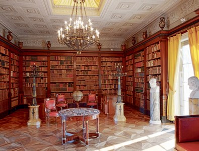 La grande salle de la bibliothèque de La Grange