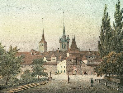 La Porte de Berne marquant l’entrée médiévale de la ville de Payerne