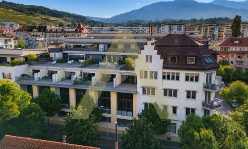 Duplex type loft avec grande terrasse et proche du lac
