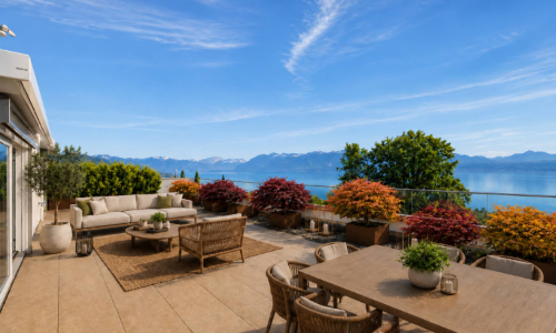Attique exceptionnel avec une vue magnifique sur le lac