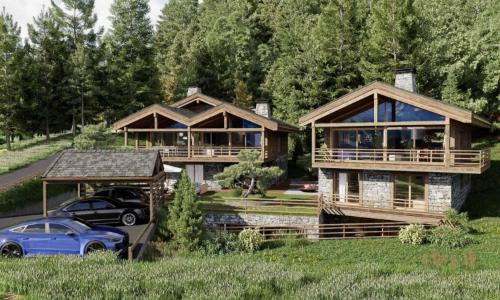 MAGNIFIQUE ET LUXUEUX CHALET A CONSTRUIRE - SKI IN-OUT
