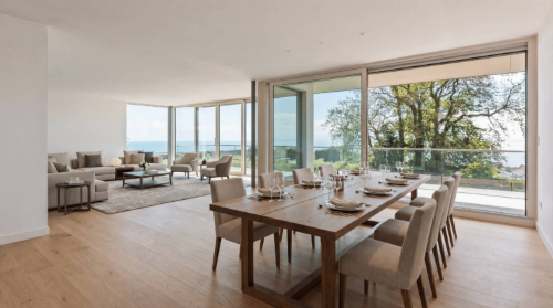 Villa neuve de standing avec vue panoramique sur le lac Léman