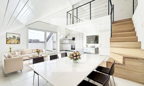 Charmant 3,5 pièces en attique 1 chambre - 1 mezzanine - 2 terrasses